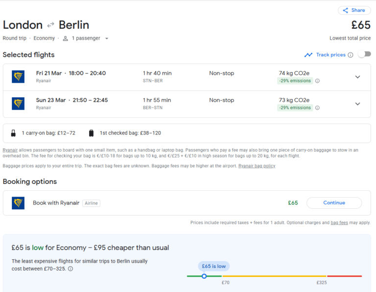 London to Berlin Flight £75